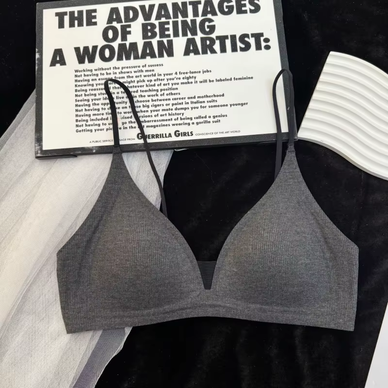 Soutien-gorge Sexy sans fil pour femmes, Lingerie Push Up, bonnet Triangle français, sous-vêtements,