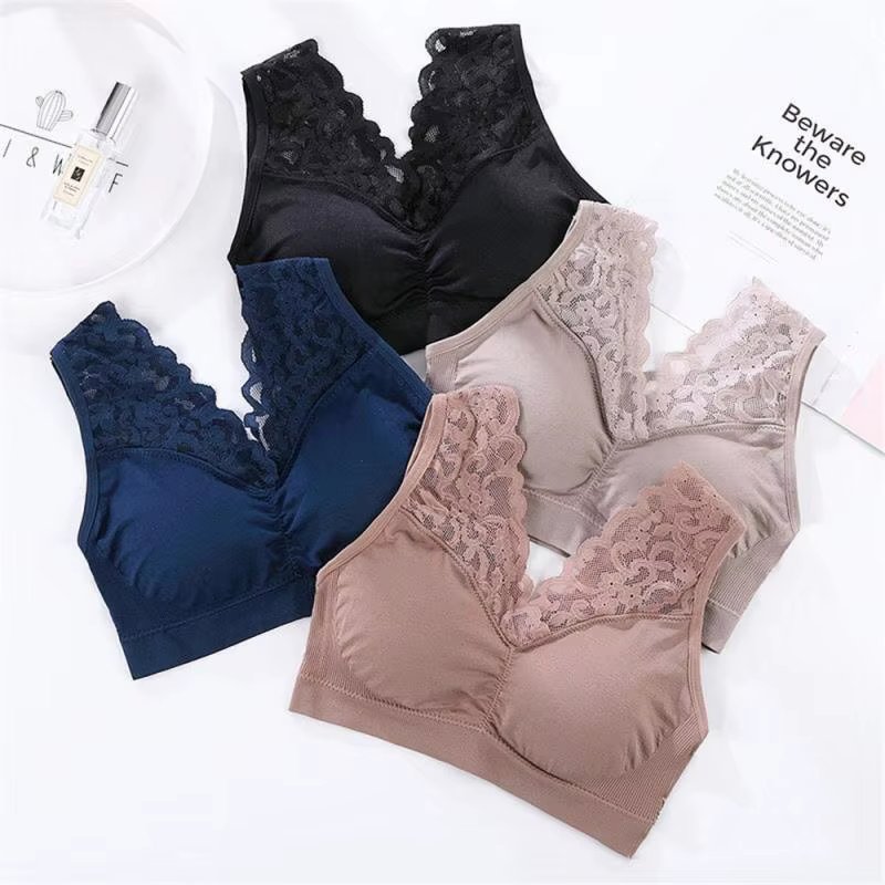 Anneau Sexy beau dos dentelle soutien-gorge sous-vêtements Explosions de grand rouge de cette année 