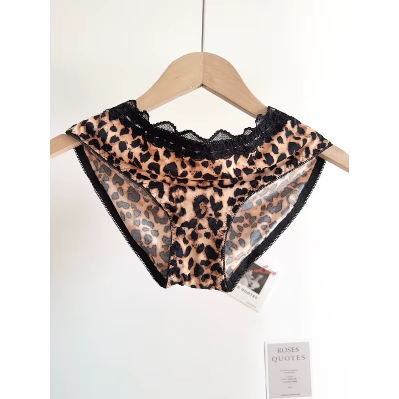 Ensemble de lingerie sexy imprimé léopard pour femmes, sans fil, invisible, push-up pour petites poi