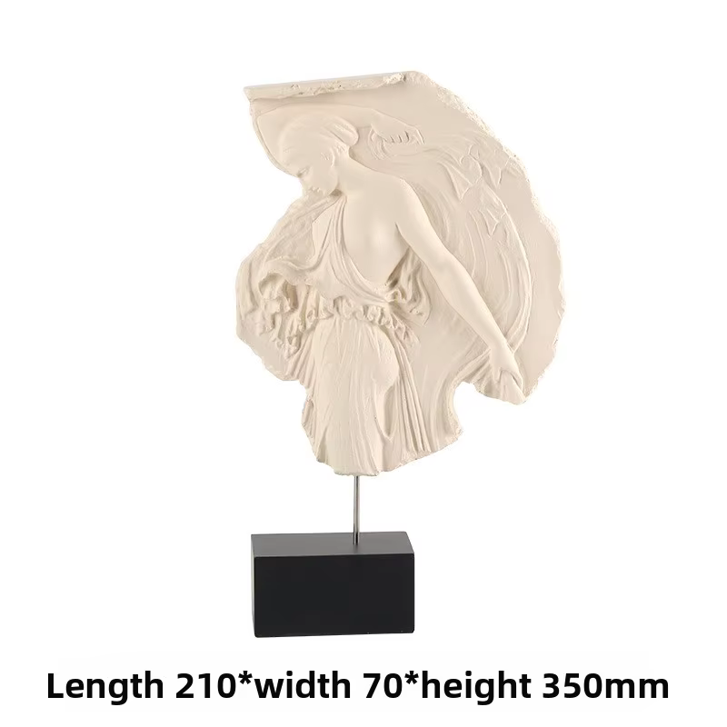 Ornement de Style médiéval français, figurines mythologiques en Relief plat de Venus, Secculptures d