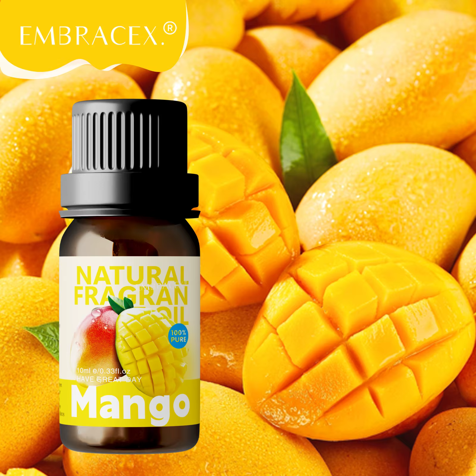 Huiles essentielles de mangue 10 ml, huile aromatique de mangue, parfum amusant et durable, cadeaux