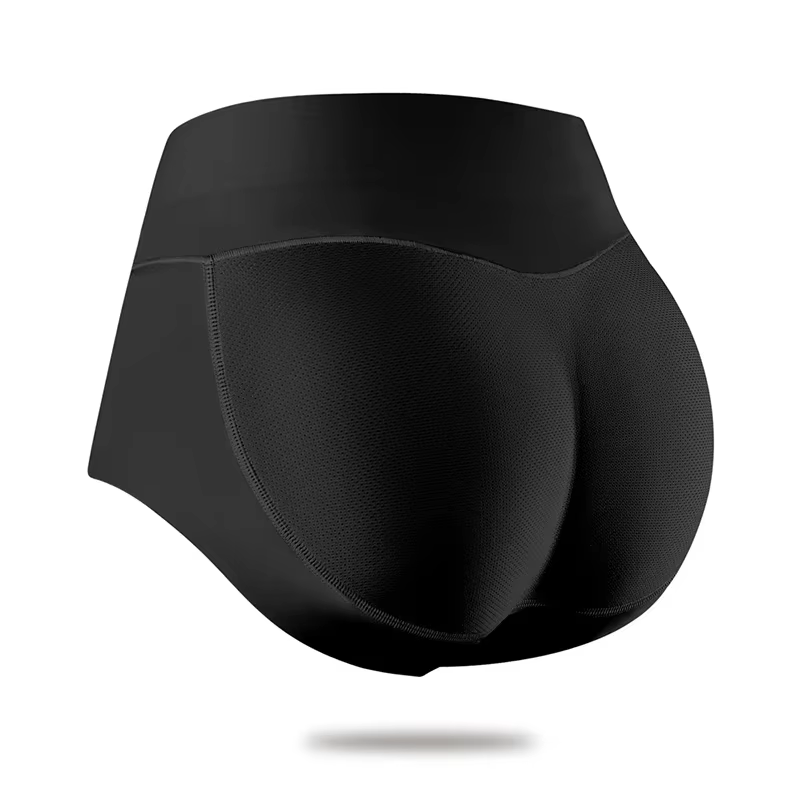 Femmes corps Shaper fesses rembourrées culotte taille moyenne hanche Pad faux bout à bout sous-vêtem