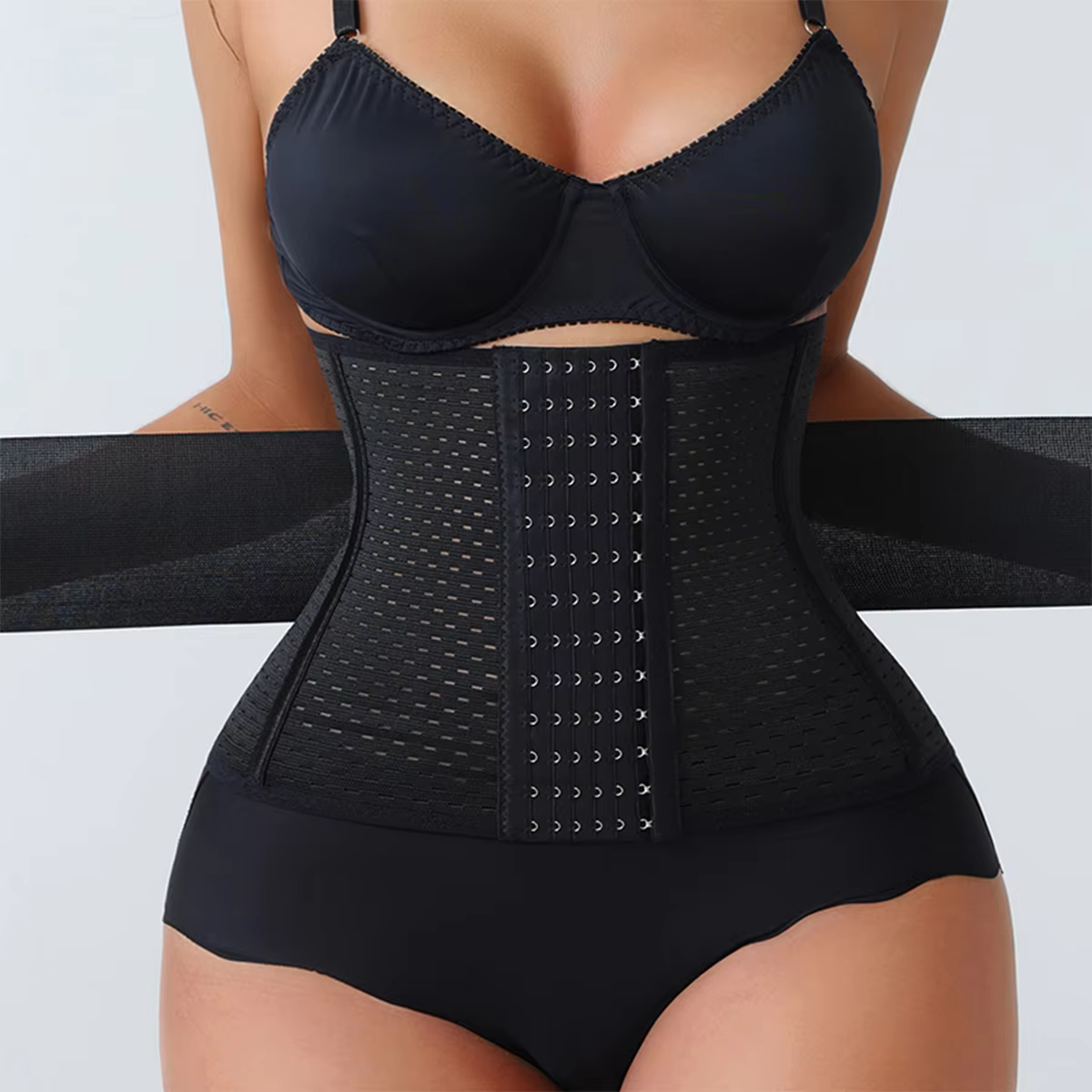 Nouveau Corset Ajustable pour Femmes avec Double Ceinture en Néoprène et Fermeture Éclair, Gaine de
