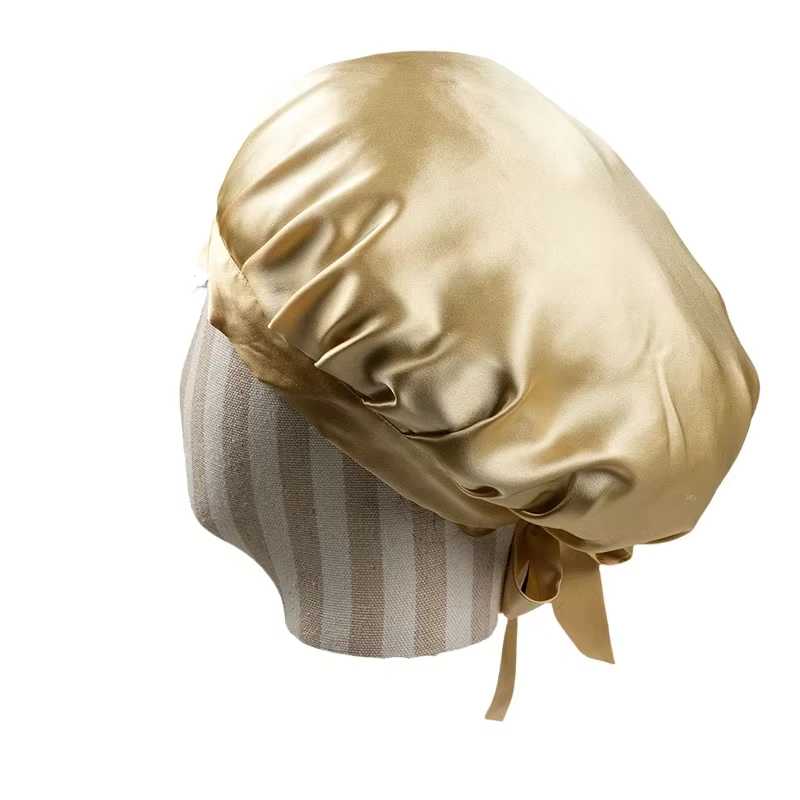 Bonnets en soie Pure pour femmes, Bonnet de couchage de styliste, 19 mamans, en soie de mûrier, Turb