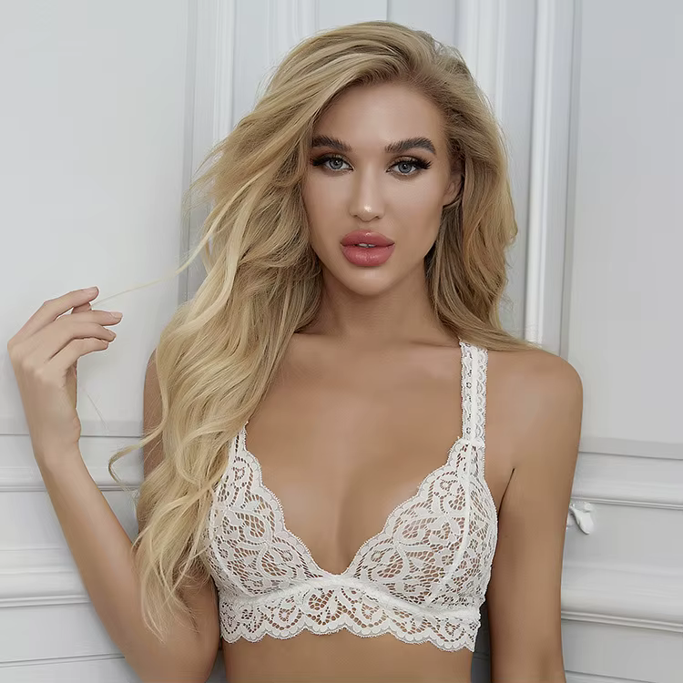 Soutiens-gorge pour femmes sous-vêtements en dentelle dame Bralette femme soutien-gorge sans armatur