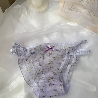 Culotte femme taille basse dentelle culotte à bretelles ceinture croisée Hipsters maille transparent