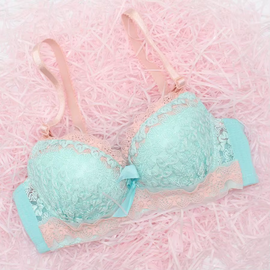 Soutien-gorge en dentelle super push-up pour petite poitrine, sous-vêtements pour jeunes filles, sex