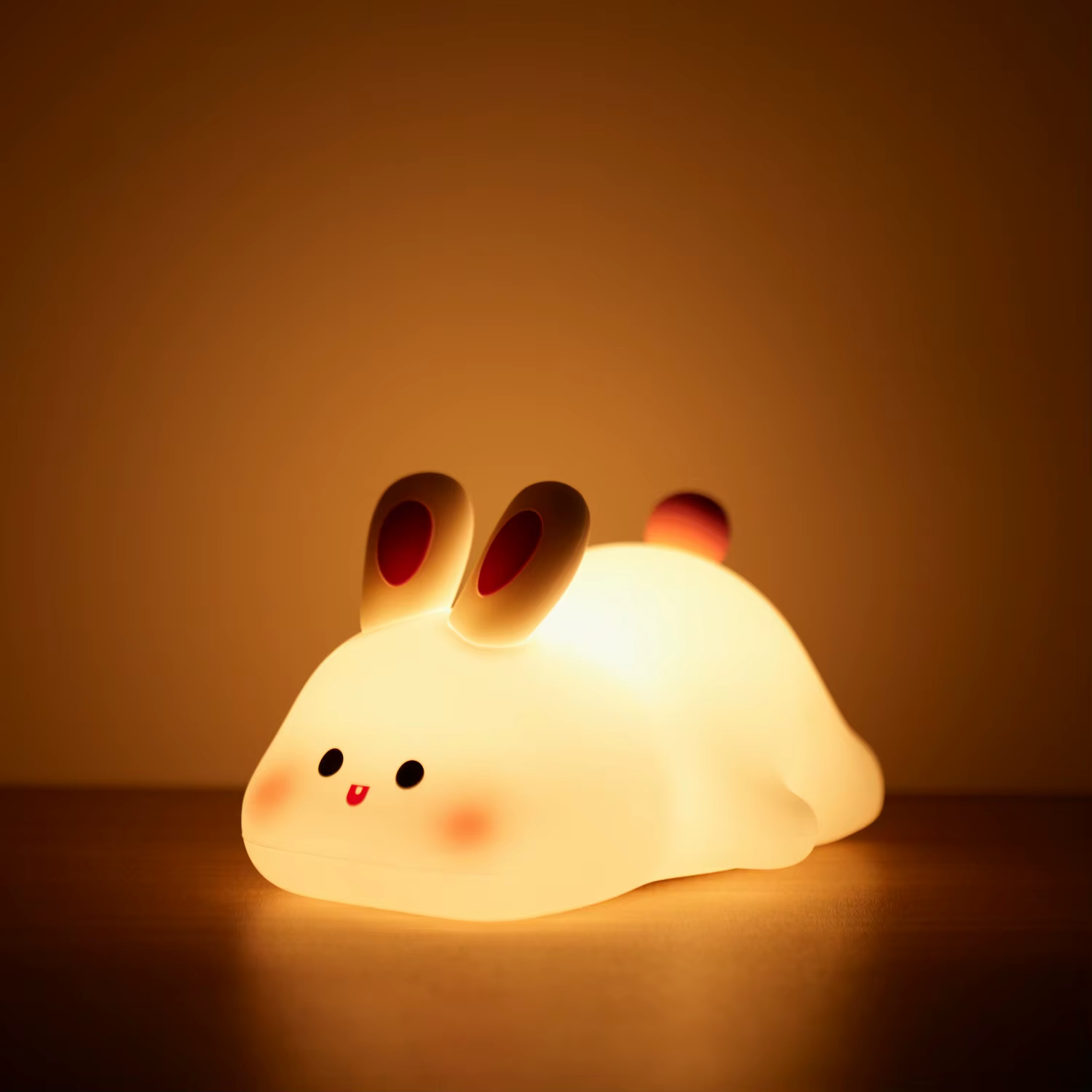 Lampe de nuit Squishy en Silicone, mignonne, renard, lapin, variable, veilleuse pour pépinière, minu