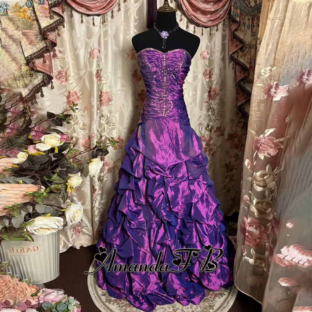 Amanda – robe de soirée élégante, froncée, sans manches, à paillettes, à lacets, pour occasions spéc