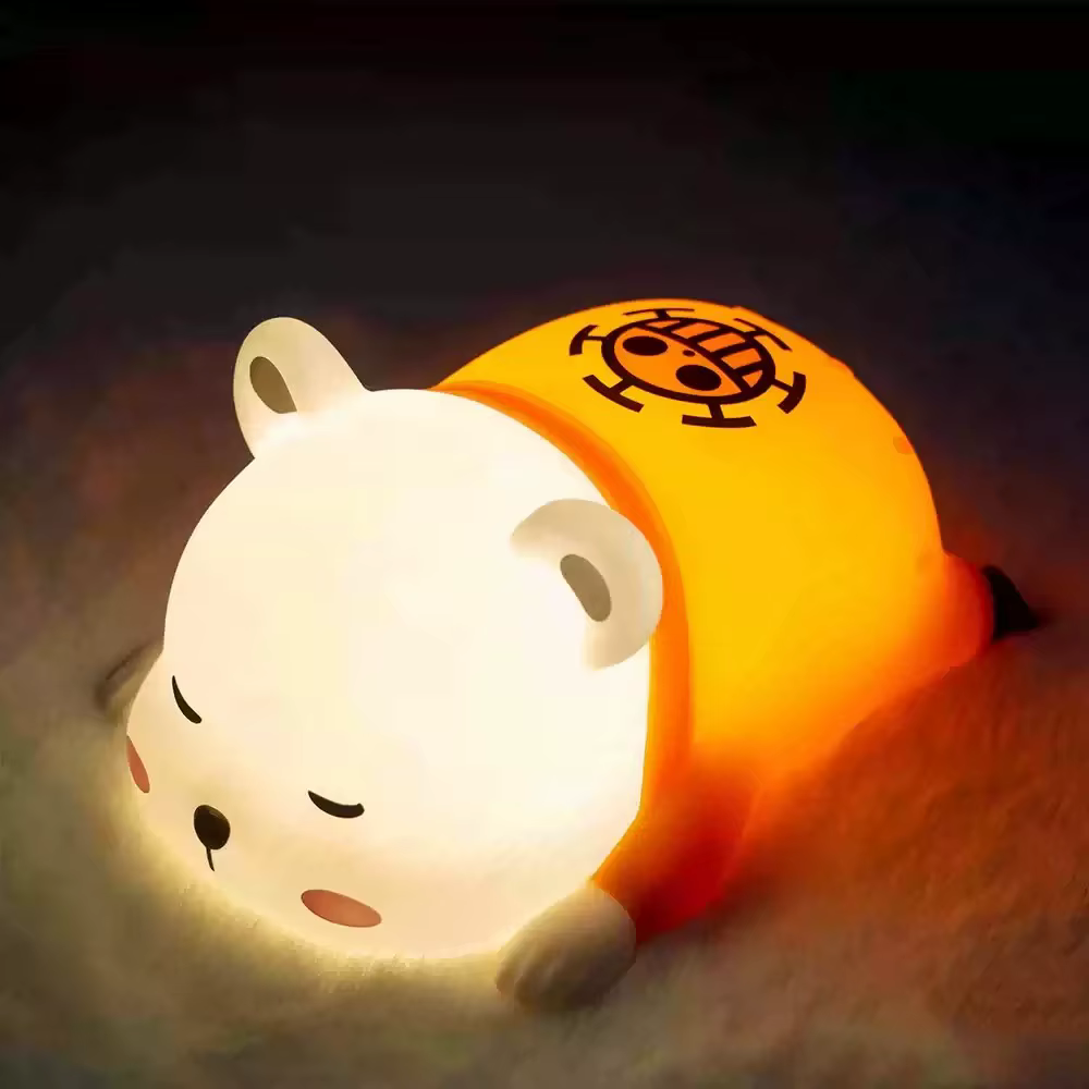 Luffy Anime Veilleuse pour Enfants, Lampe Lunaire, Contrôle Magnétique, Décoration de Bureau, Cadeau