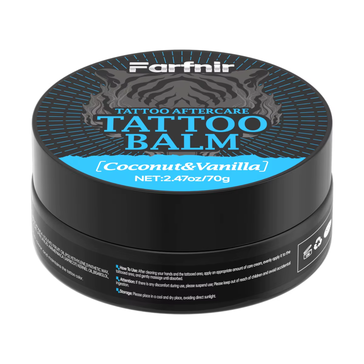 Baume pour tatouage Doux et hydratant, apaise la peau tatouée, essentiel pour l'entretien des tatoua