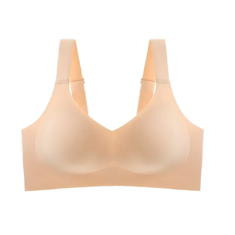 Soutien-gorge push-up à dos élégant, grande taille, doux et offrant un bon maintien pour femme, sans