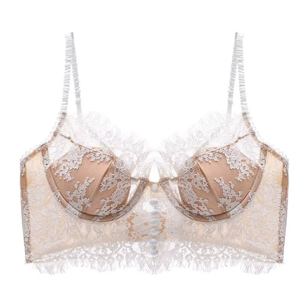 Soutien-gorge en dentelle française, Sexy, Ultra-fin, respirant, Ultra-fin, confortable, Anti-affais