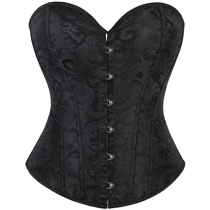 Sophia-Corset de cour sexy désossé en acier serre-taille lacé vêtements en saillie vintage ceinture 