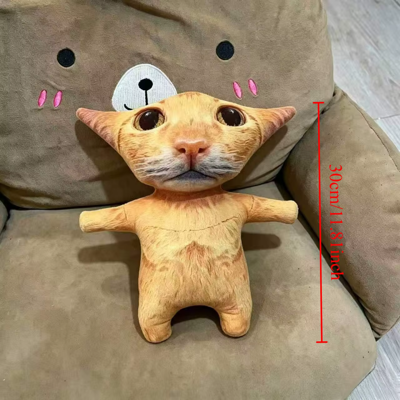 Peluche Animale Mignonne Kawaii : Chiot, Chat, Cochon – Coussin Doux de Simulation, Décoration de Ch