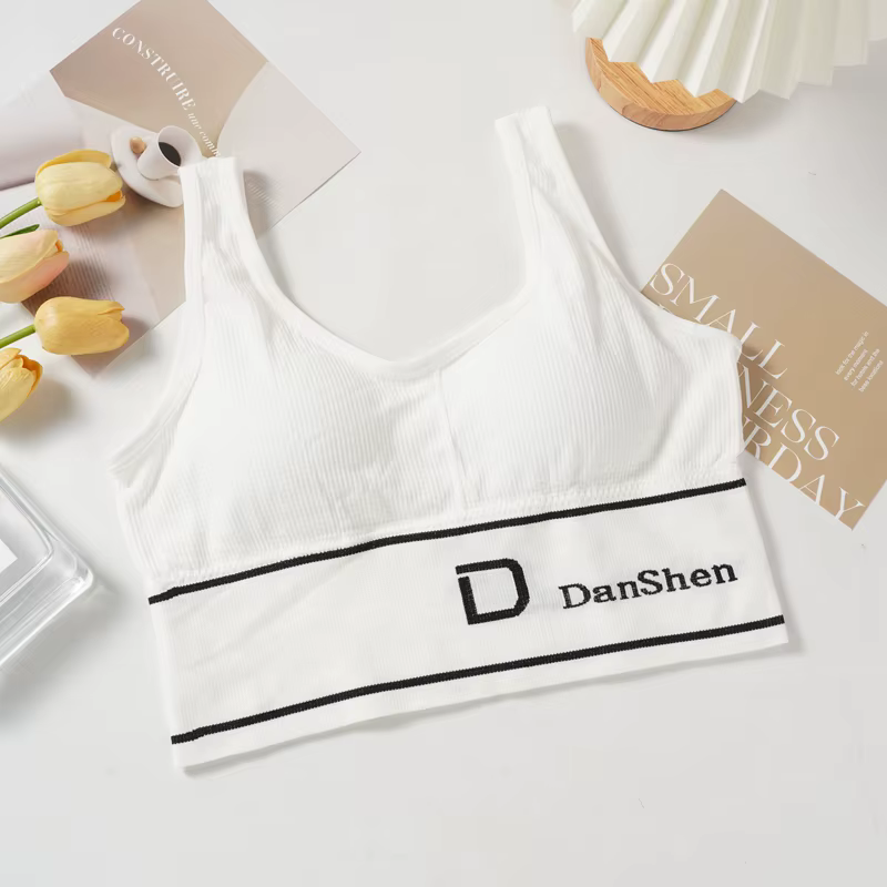Soutien-gorge de sport sans couture pour femme, bralette de fitness, couverture complète en Y, sans 
