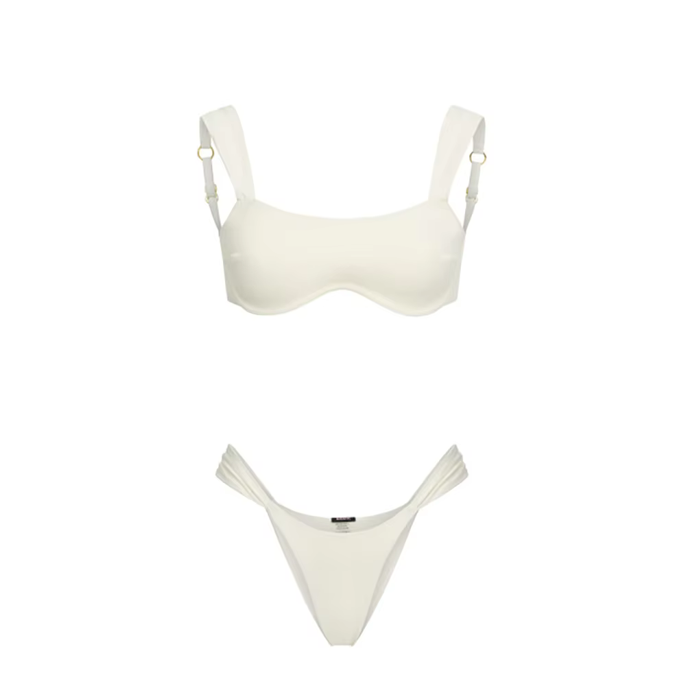 Lot de 2 maillots de bain une pièce sexy pour femme, coupe haute, monokini, biquini uni, push-up, te