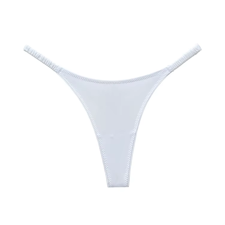 Lingerie sexy : Strings et culottes taille basse pour femme, sous-vêtements féminins sans couture, s