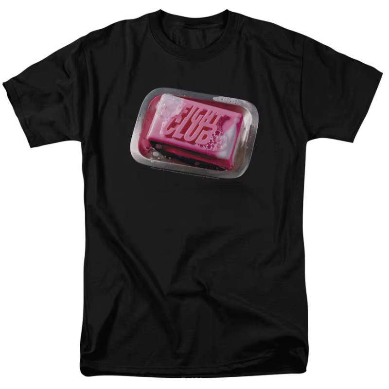 T-shirts graphiques Fight Club avec affiche de film, sous licence Soap, mode vintage d'été, unisexe,