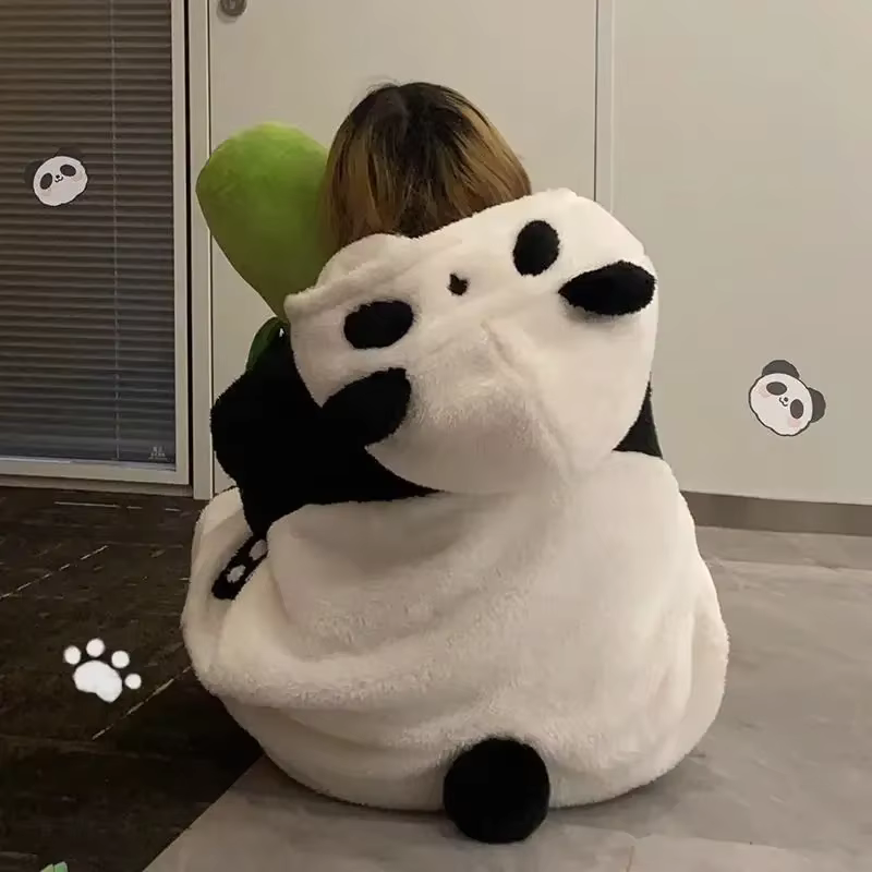 Pyjama Kigurumi Cosplay Costume de fête vêtements de détente dessin animé Panda longue Robe combinai