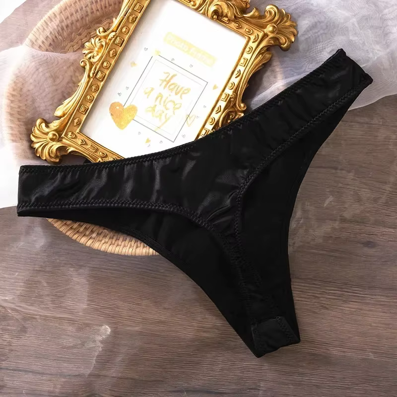 String en dentelle pour femmes, culotte transparente et respirante, sous-vêtements, Нижнее Бельё Ж H