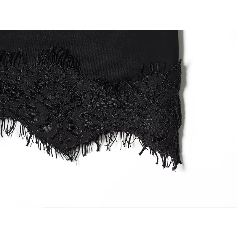 Femmes Mini jupe en dentelle Sexy a-ligne plissée taille haute jupe pour les femmes printemps été no