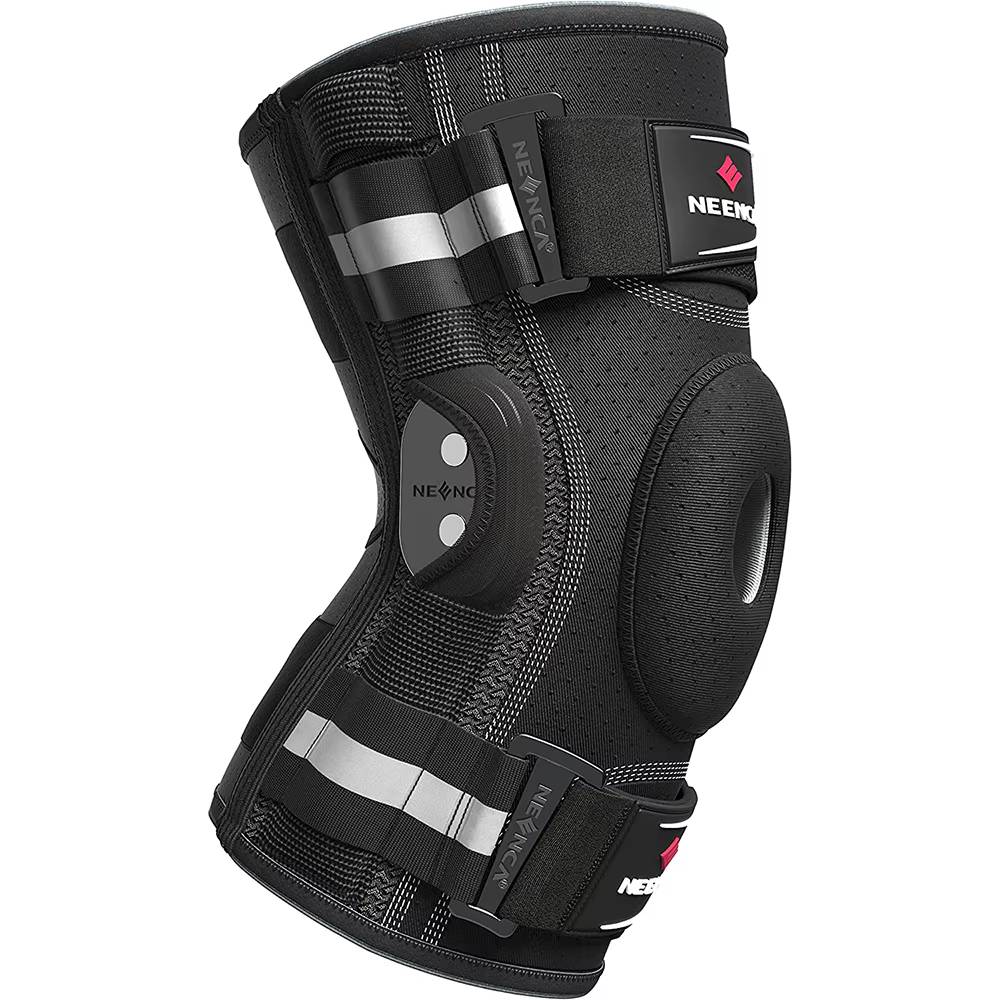 NEENCA genouillère articulée pour douleur au genou soutien du genou avec stabilisateurs latéraux sou