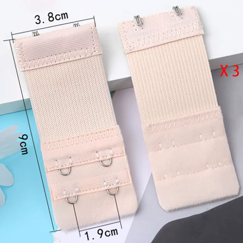 Nouveau 3 pièces 2 crochets Extension de soutien-gorge pour femmes élastique soutien-gorge Extension