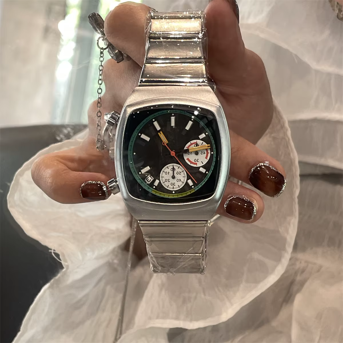 NASIR carré femme champ grand cadran haut de gamme montre dames marque authentique 2025 nouvelle lum