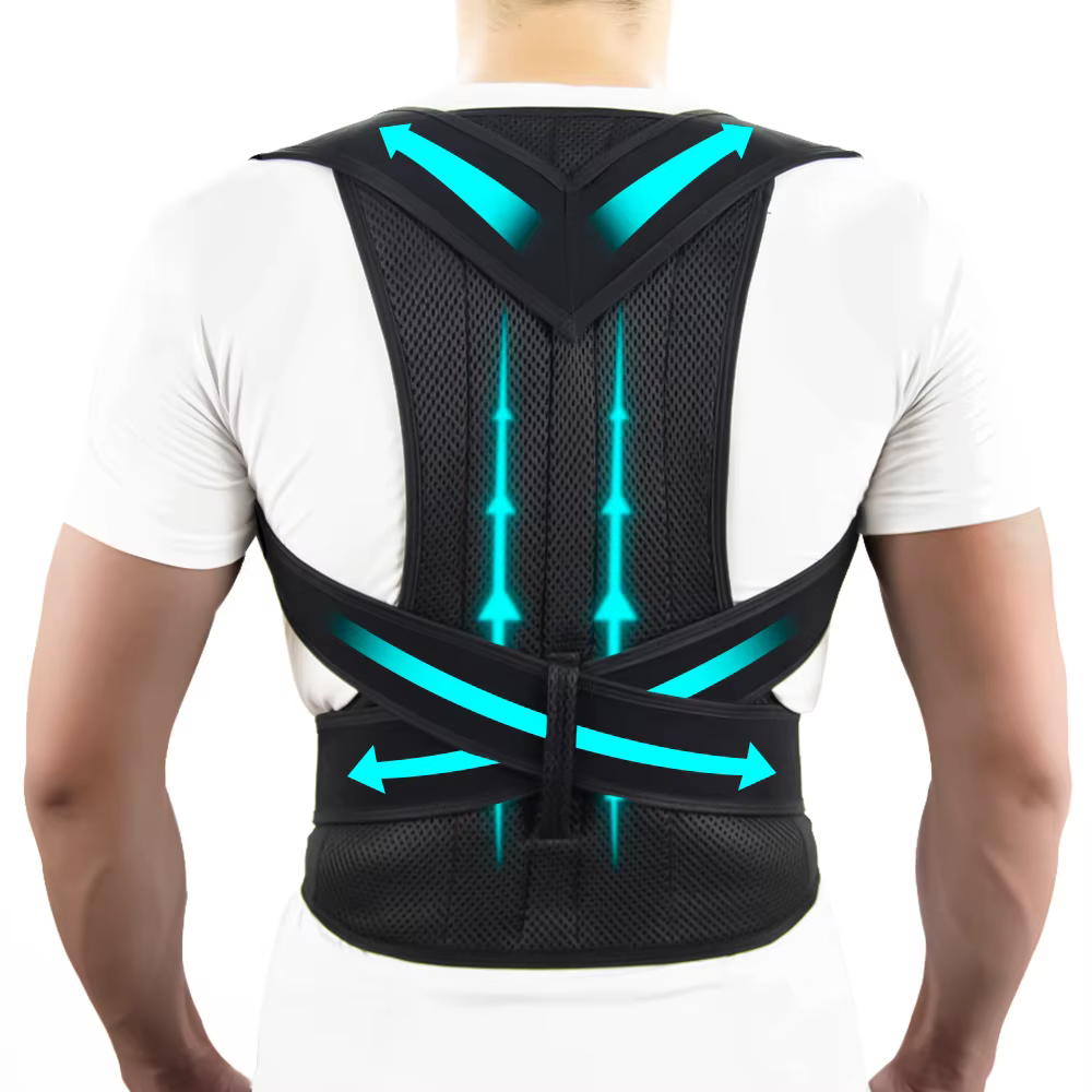 Soutien dorsal pour la posture des femmes et des hommes, redresseur d'épaules, soutien dorsal comple
