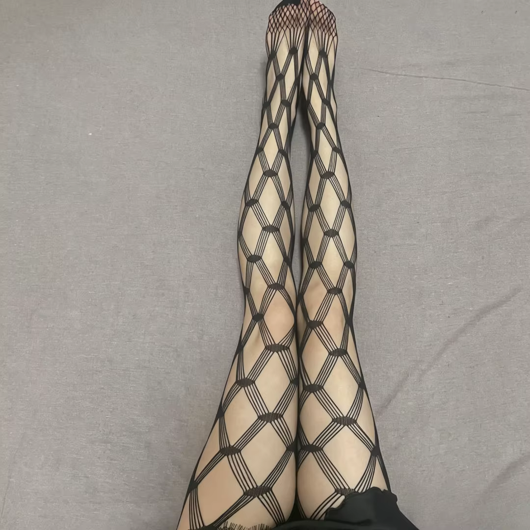 Collants résille sexy ajourés pour femme, taille haute, haute élasticité, lingerie de club
