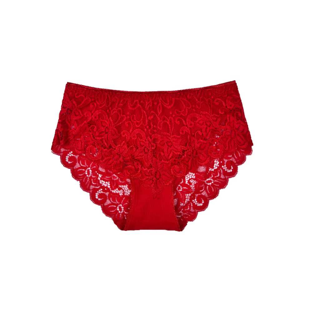Culottes confortables taille basse en dentelle sans couture, ultra-fines en maille, lingerie évidée,