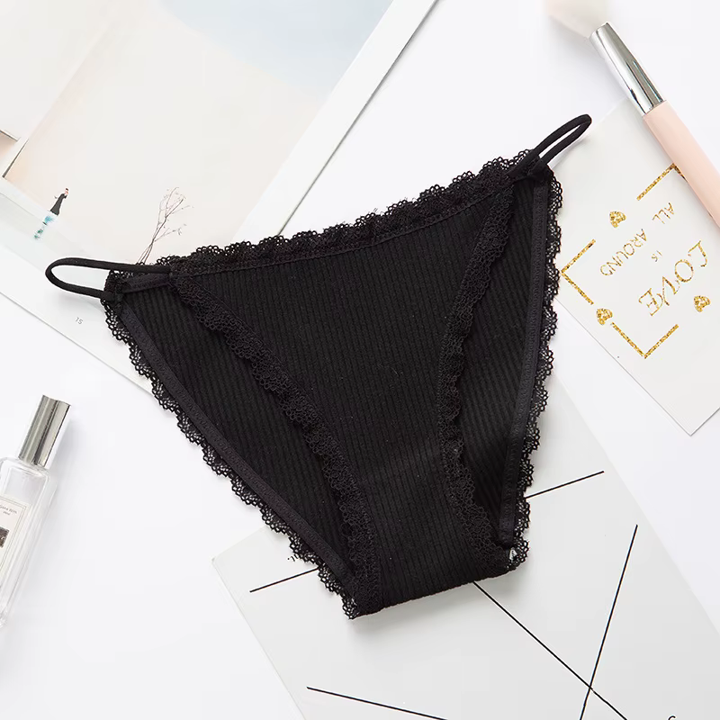 String de sport confortable et Sexy pour femmes, Lingerie Simple en coton, sous-vêtements Sexy en de