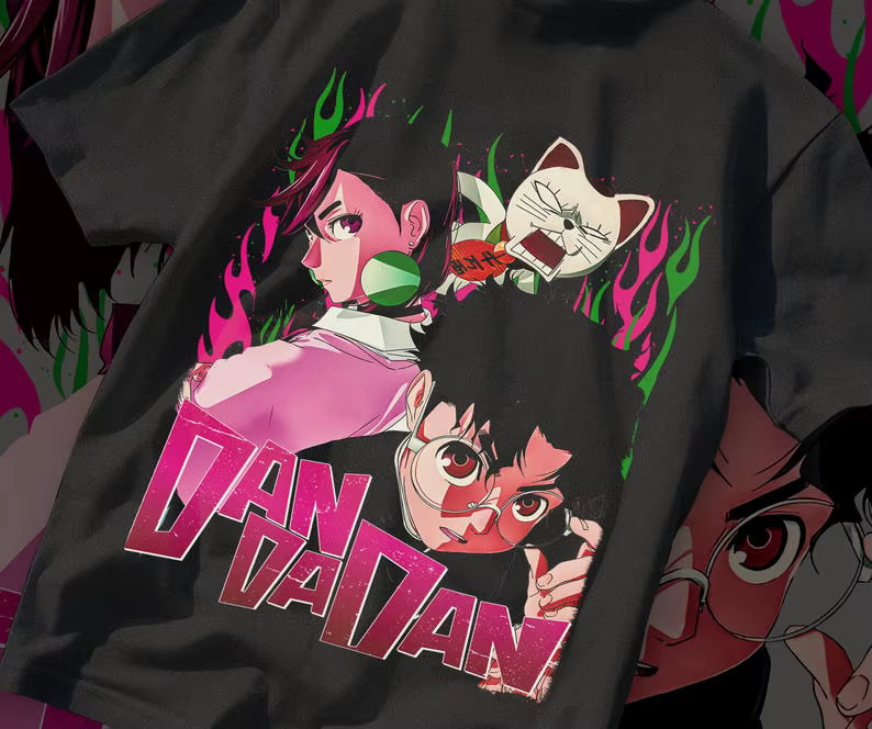 Dandadan Anime T-Shirt unisexe graphique Manga T-Shirt pour les Fans toutes tailles
