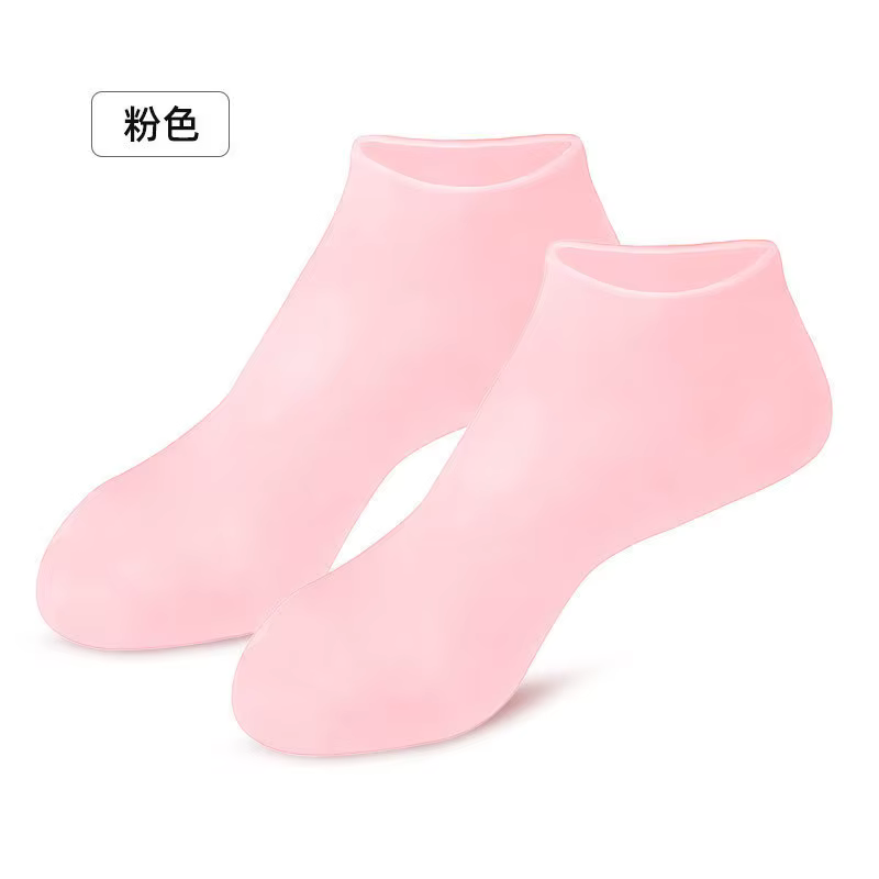 Une paire de chaussettes hydratantes en Gel de Silicone pour hydrater la peau craquelée, lubrificati