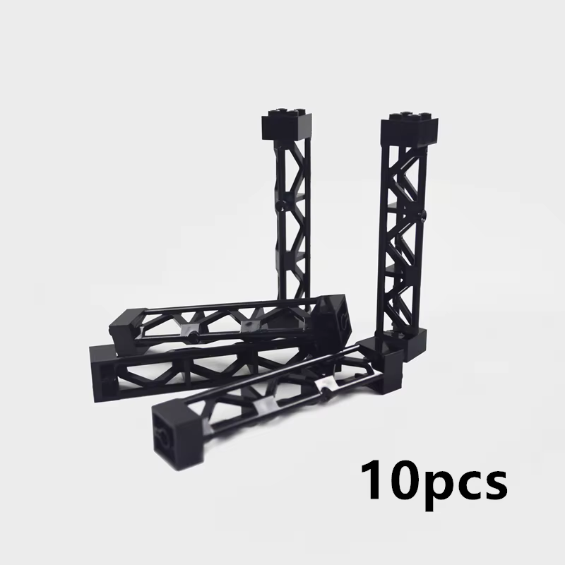 Buffer de Train urbain, pièces d'arrêt Strar, blocs de construction de gare MOC, pont créatif techni