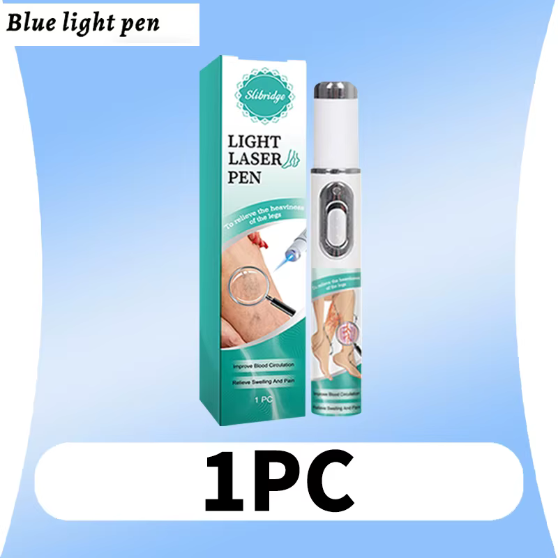 Stylo à lumière bleue, outils de soins des jambes, offre spéciale, dit au mal aux desconfort des jam
