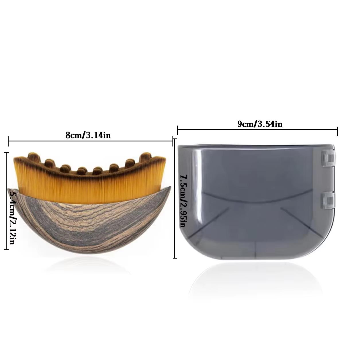 Brosse de contour lymphatique pour le visage, conçue de manière ergonomique pour s'adapter au masseu