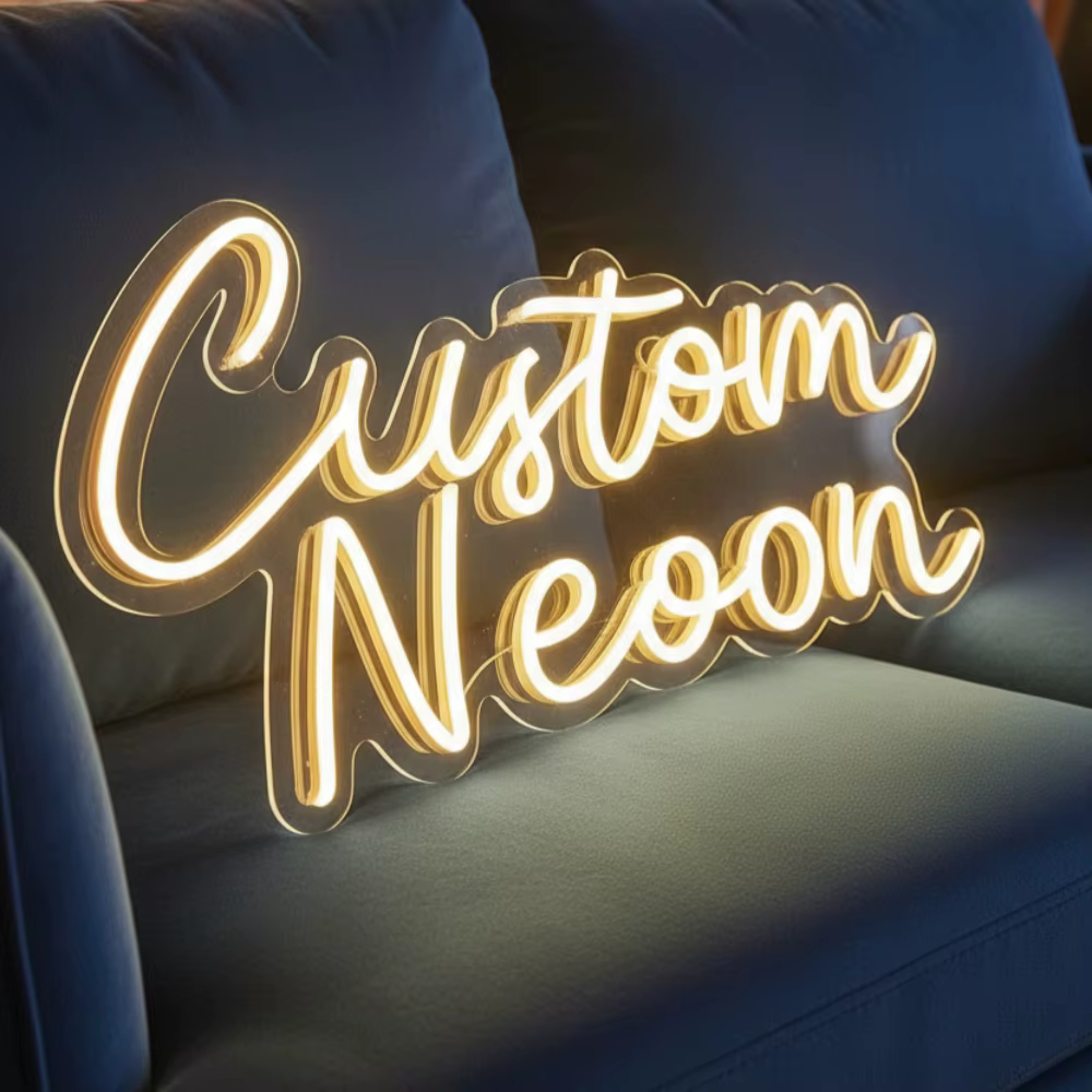 Enseigne néon personnalisée avec nom, veilleuse LED à intensité réglable, décoration murale personna