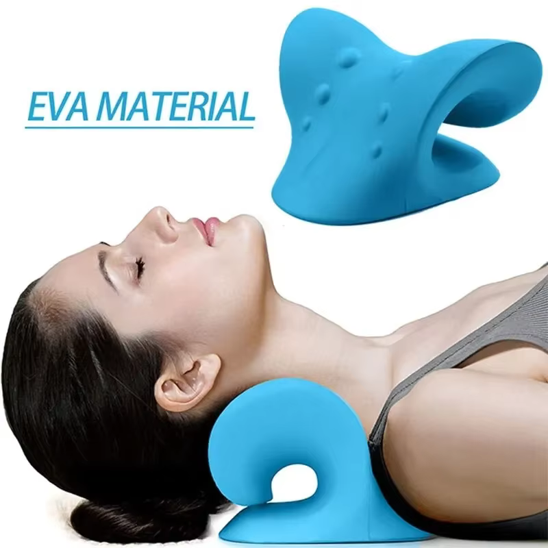 Oreiller de massage de traction de relaxation musculaire par gravité, civière initiée au cou, colonn