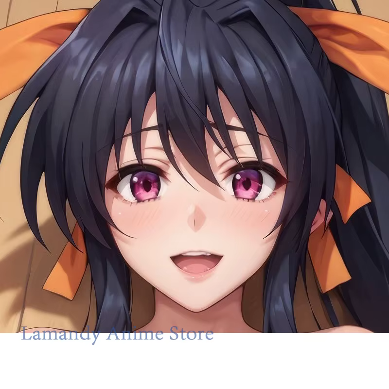 Dakimakura Anime Akeno Himejima – Housse de coussin de corps grandeur nature à impression double fac
