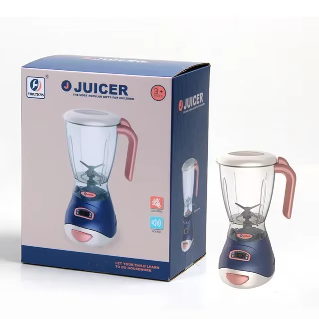 Jouets de cuisine miniatures de simulation BLUE Pretend Play, électroménager avec lumières et sons,