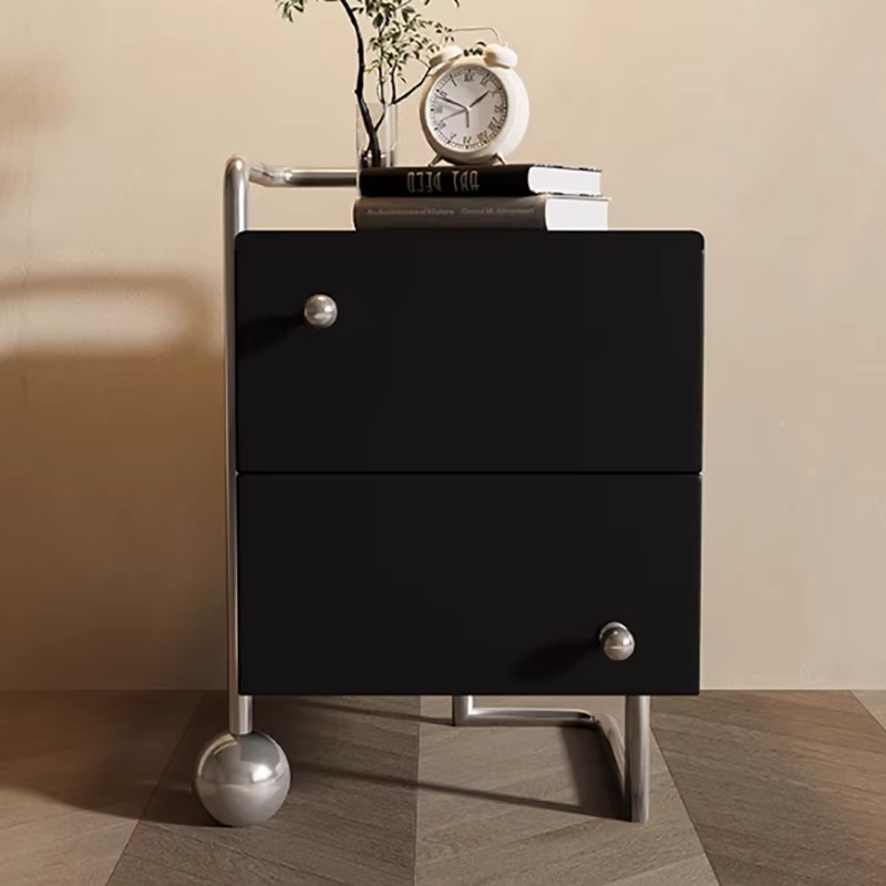 Tables De chevet minimalistes noires en bois, modernes, uniques, chics, tendance, luxe, meubles De d