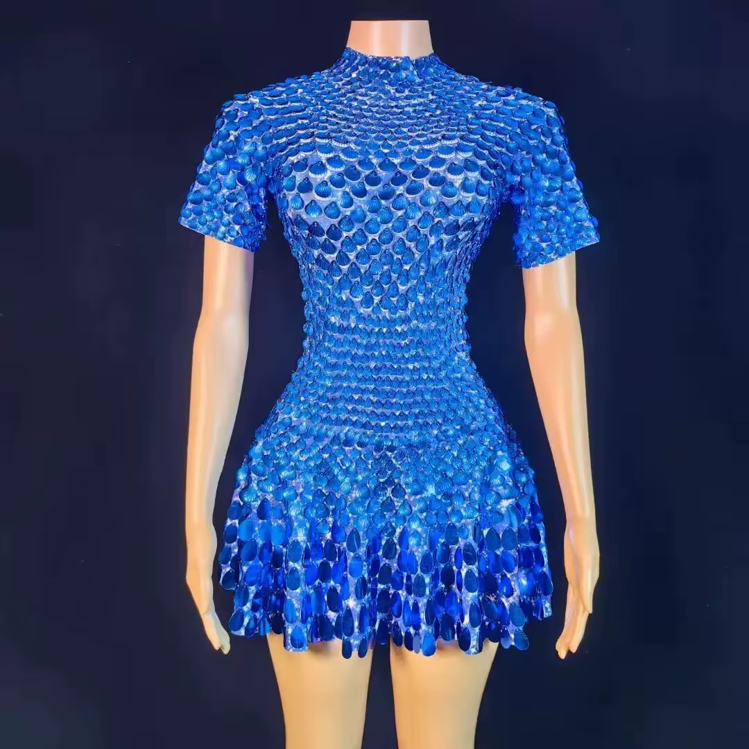 Vêtements de performance de haute qualité pour la danse en boîte de nuit, combinaison, robes rouges
