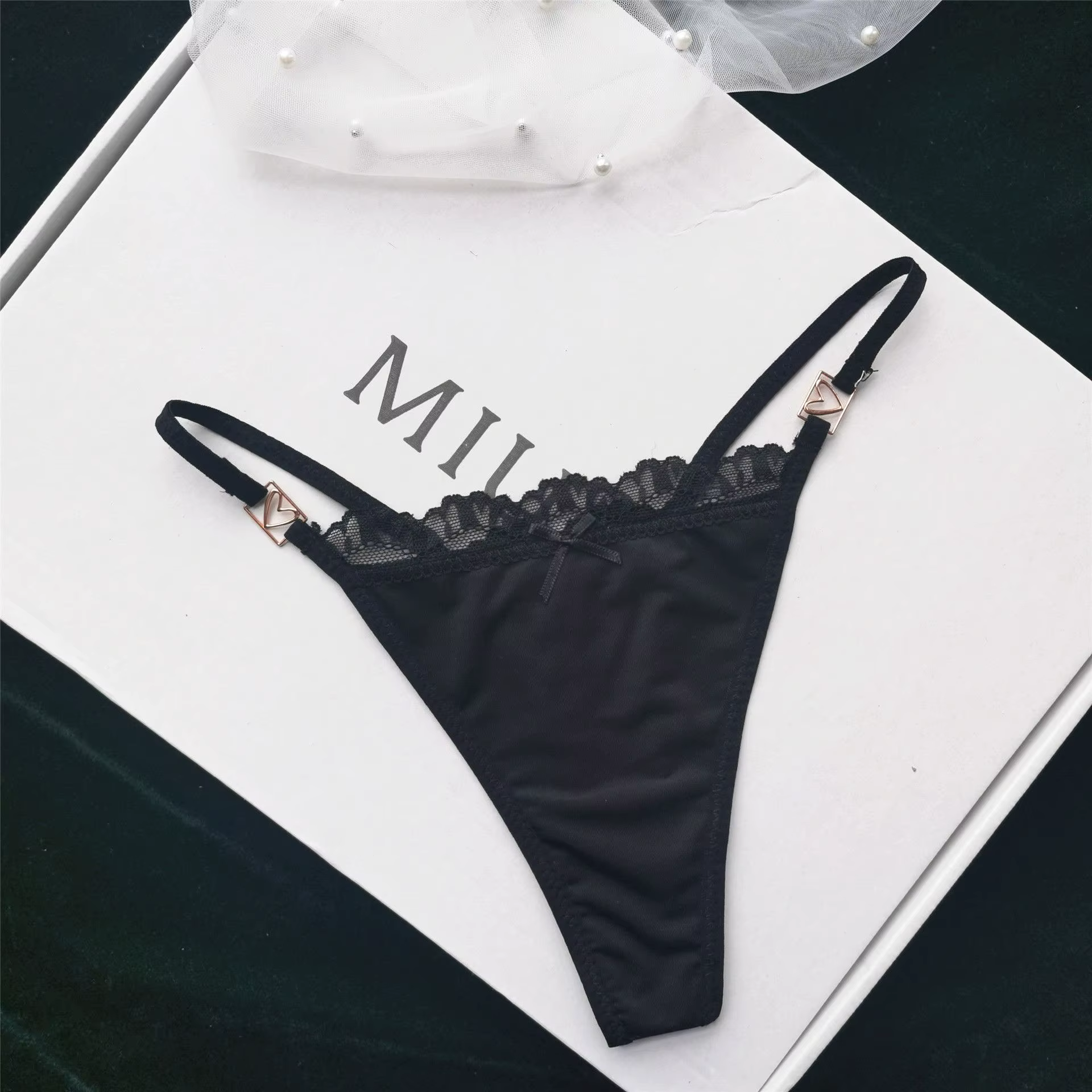 ChimLingeries léopard T-BACK loi taille nœud G-String string sous-vêtements coréens femmes culottes