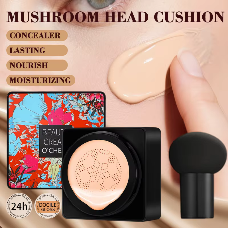 Fond de teint avec coussin d'air en forme de champignon, crème BB pour une finition impeccable, légè