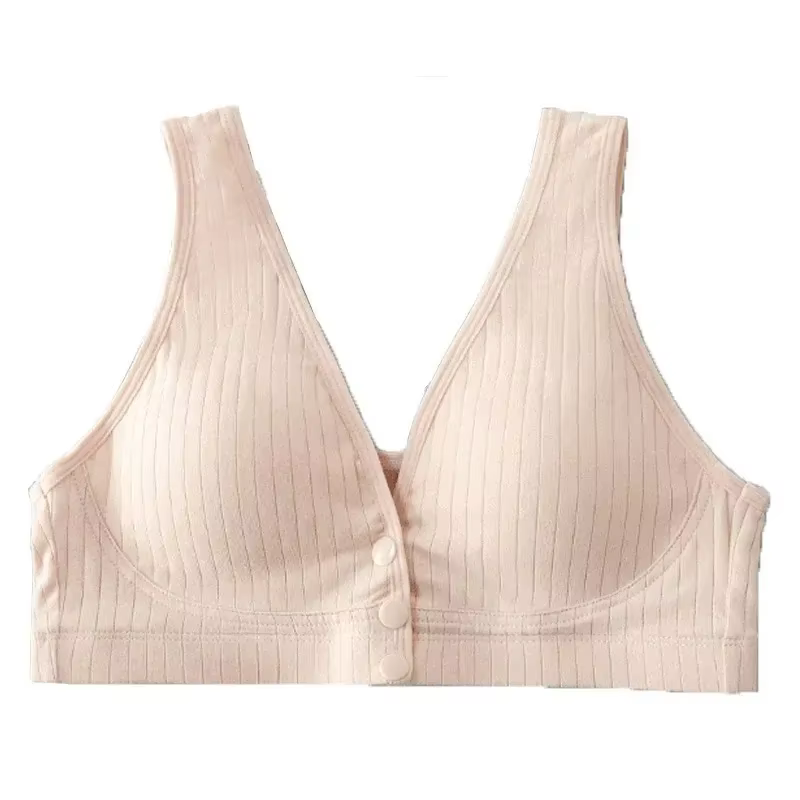 Soutien-gorge d'allaitement en pur coton pour femme, sous-vêtement de maternité, soutien-gorge de gr
