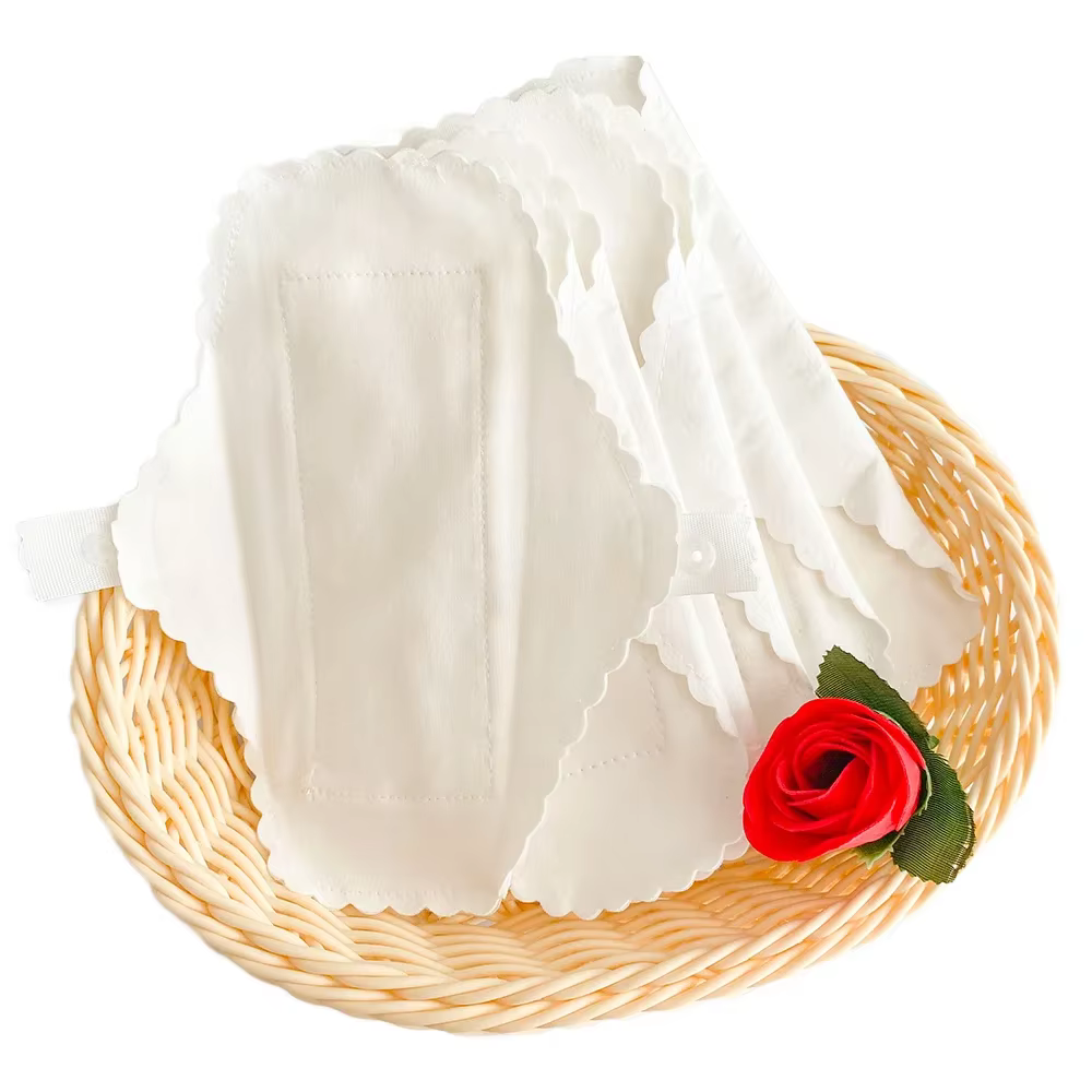 Serviettes en tissu fin en coton doux, doublures de culottes féminines lavables, serviettes hygiéniq
