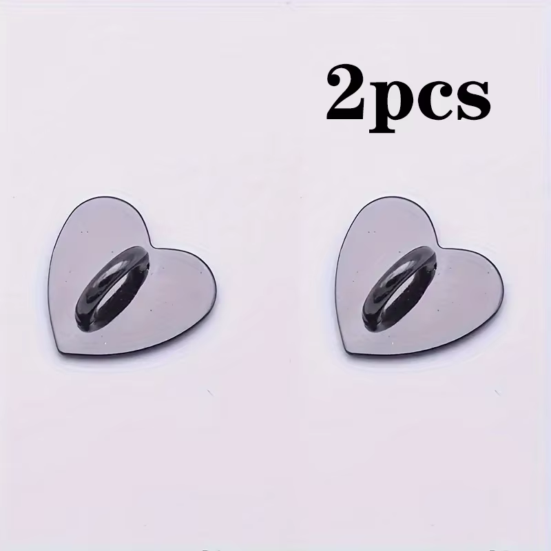 Support de breloque de téléphone en forme de cœur en métal, 2 pièces, anneau de doigt de téléphone e