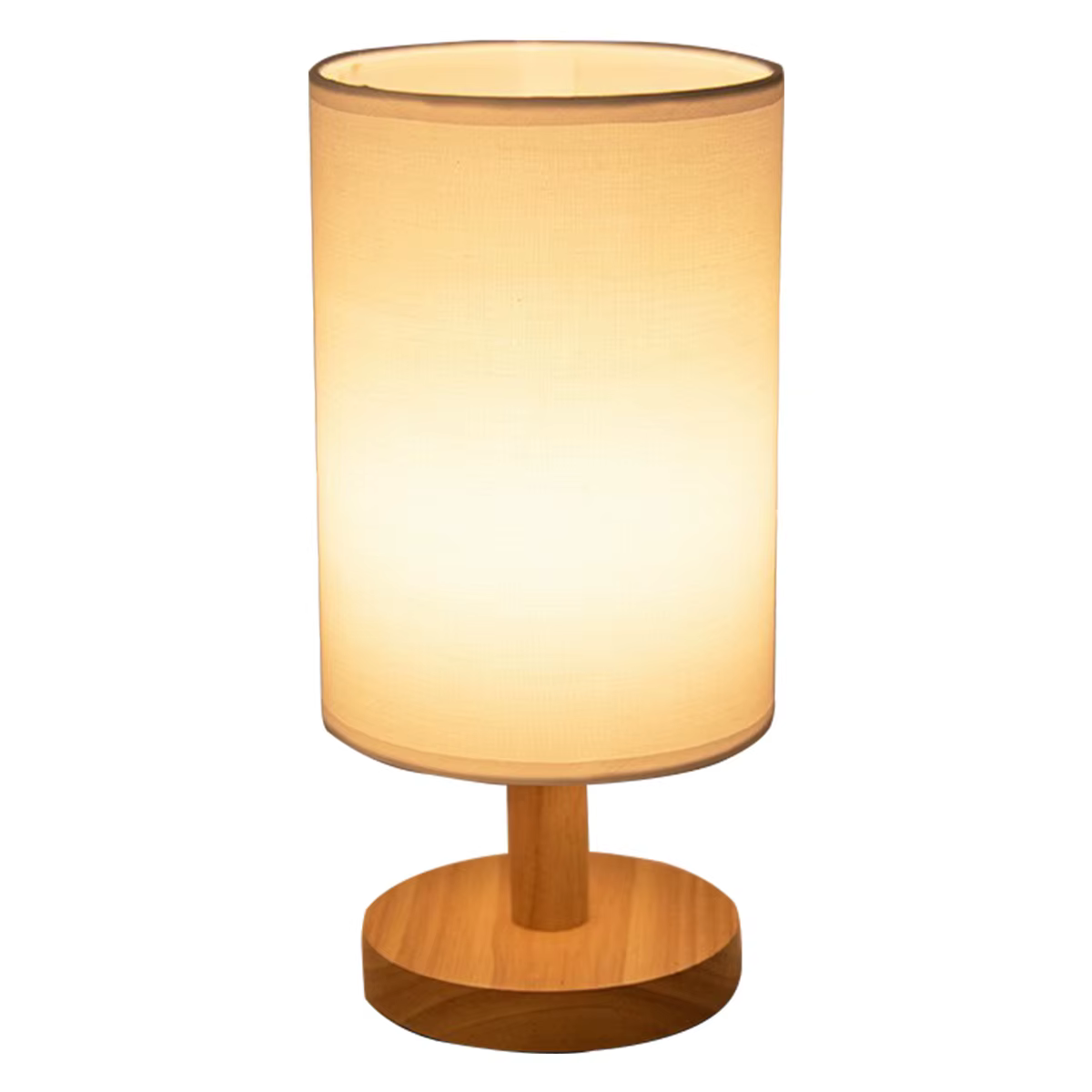 Lampe de chevet USB, lampe de table pour chambre à coucher, lampe de bureau en bois, lampe de chevet